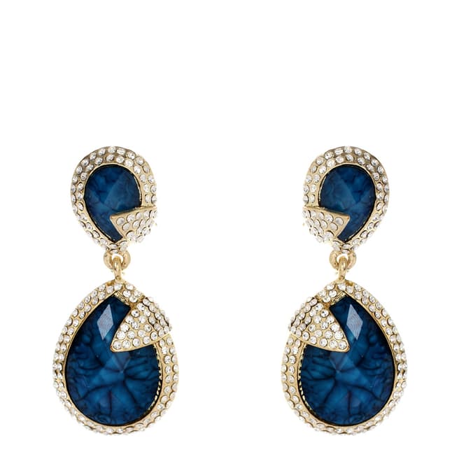 Amrita Singh Lapis Pave Riverside Earrings