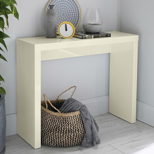 Furniture Interiors Puro Console Table Cream