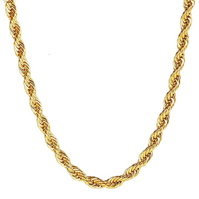 Chloe Collection by Liv Oliver 18K Gold Plated Twist Necklace