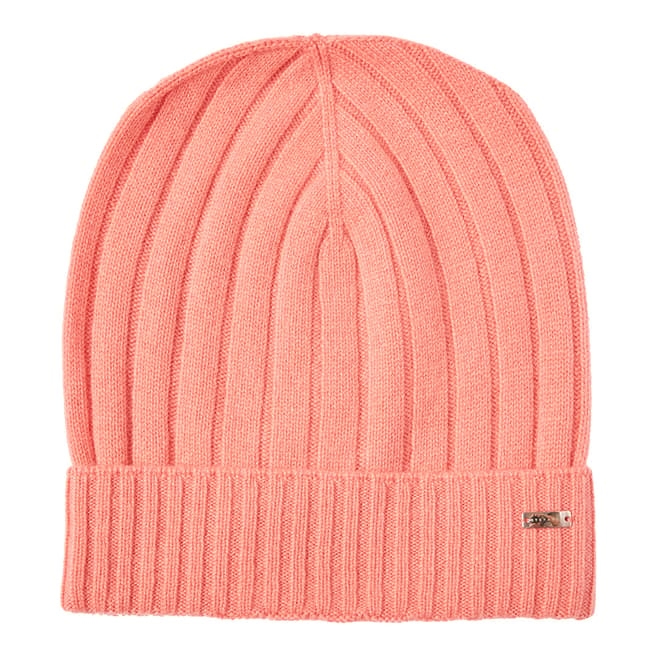 STEFANEL Pink Beanie Hat