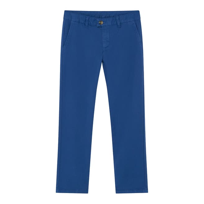 Hackett London Blue Garment Dyed Chinos