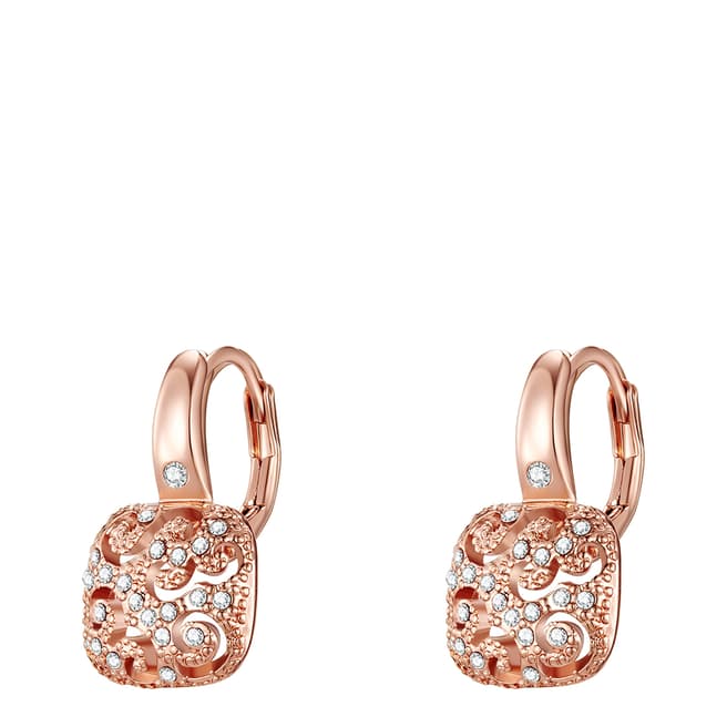 Saint Francis Crystals Rose Gold Swarovski Crystal Drop Earrings