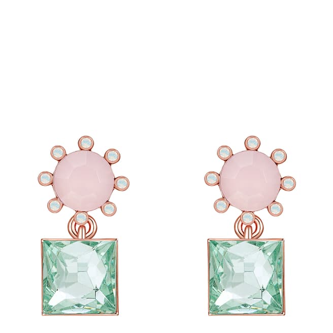 Saint Francis Crystals Rose Gold Swarovski Drop Design Earrings