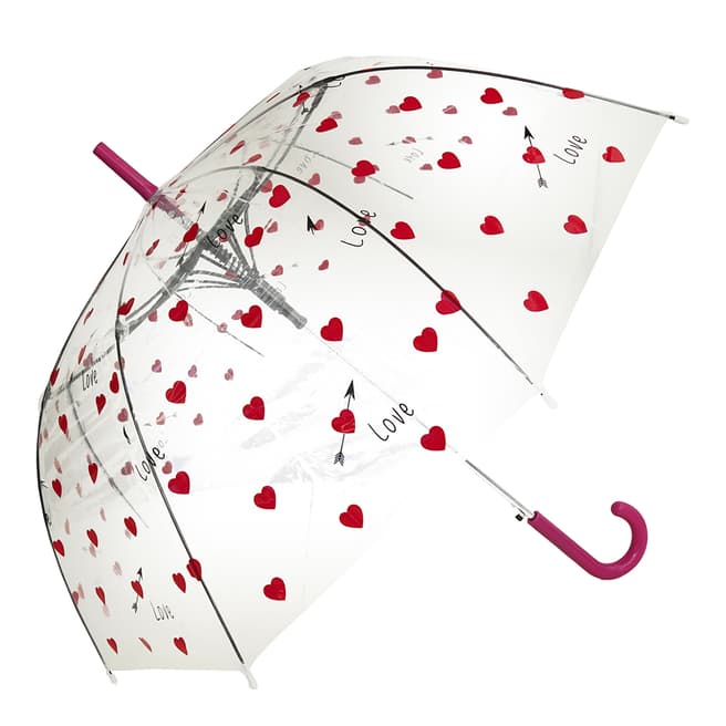 Blooms of London Red Hearts Umbrella