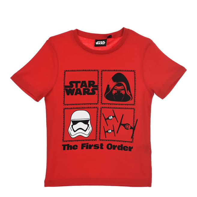 Disney Kid's Red Star Wars First Order T-Shirt