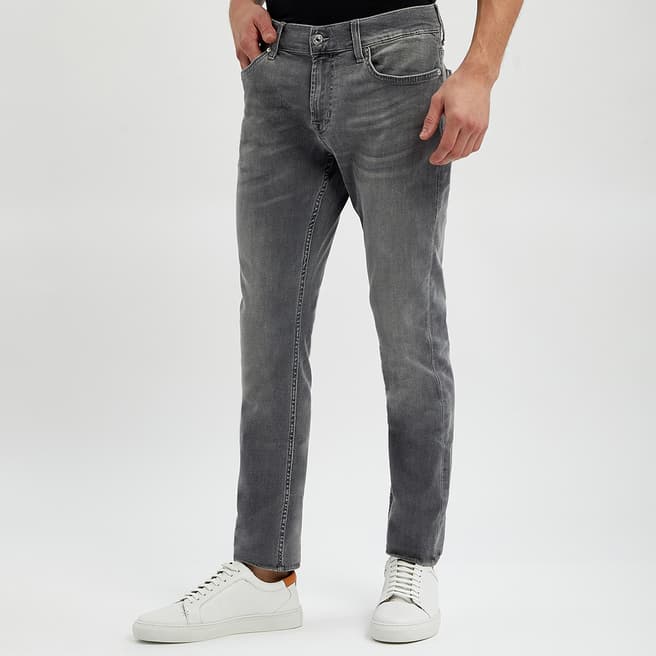 7 For All Mankind Washed Grey Ronnie Stretch Jeans
