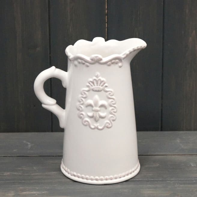 The Satchville Gift Company White ceramic jug