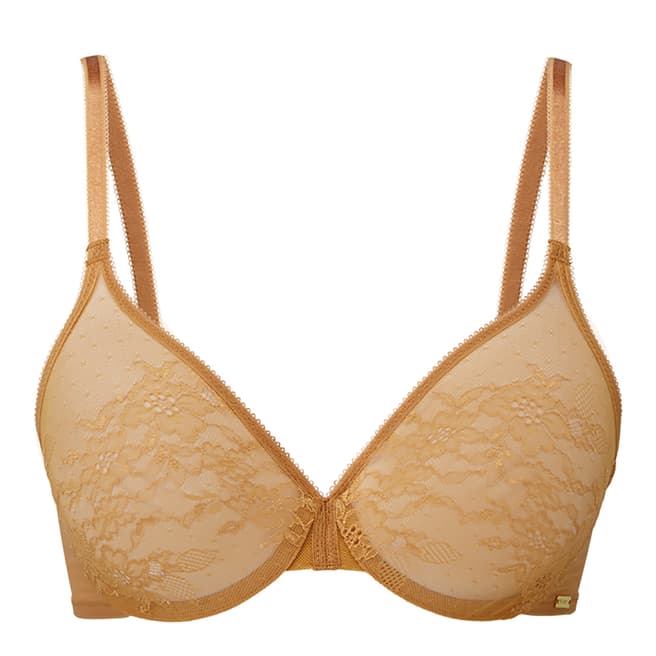 Gossard Spiced Honey Glossies Lace Sheer Bra