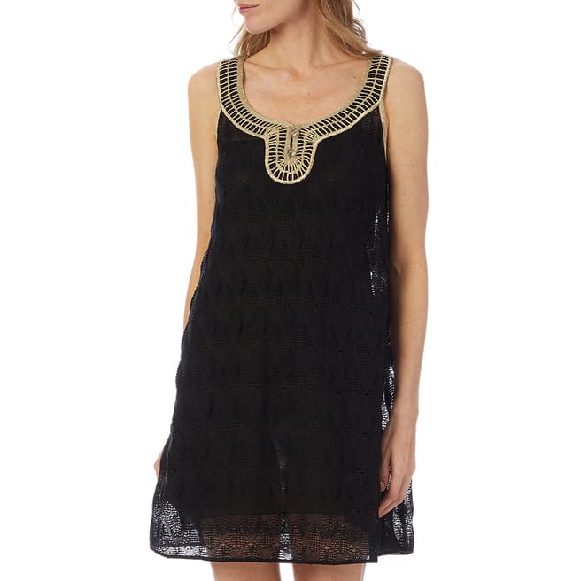 Missoni Black/Gold Woven Sheer Dress