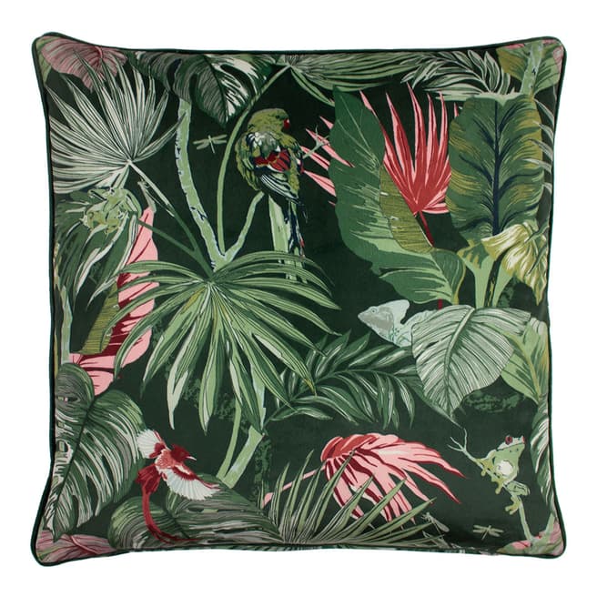 Paoletti Amazon Creatures 50x50cm Cushion, Jade