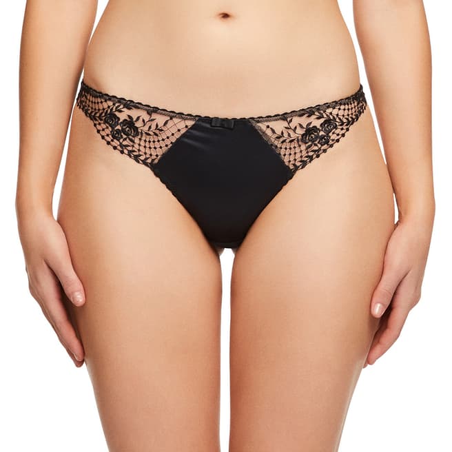 Dita Von Teese Black Julie Roses G String 