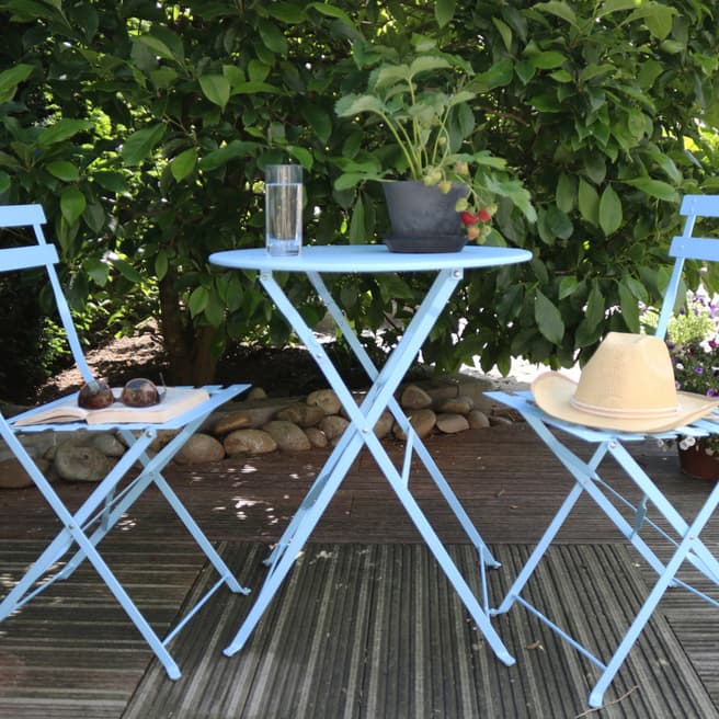 Fallen Fruits Blue Bistro Set