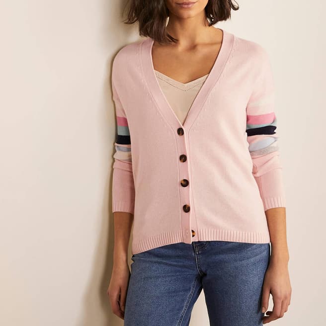 Boden Pink Relaxed Cardigan