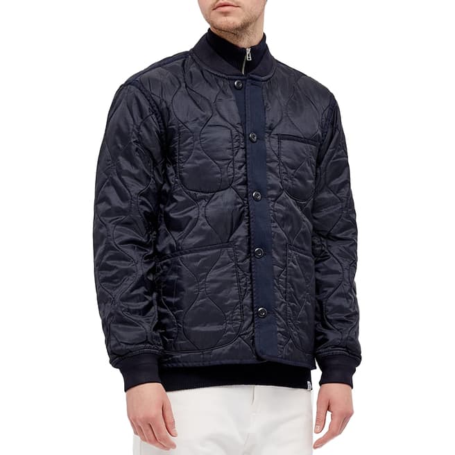 Polo Ralph Lauren Navy Quilted Military Jacket