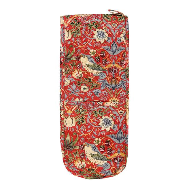 William Morris Red Strawberry Thief Double Oven Glove