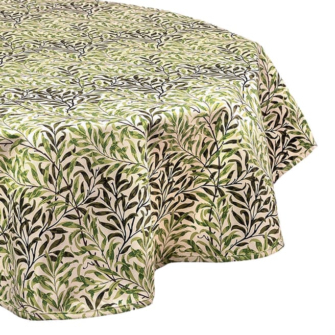 William Morris Willow Boughs Acrylic Round Tablecloth 132cm