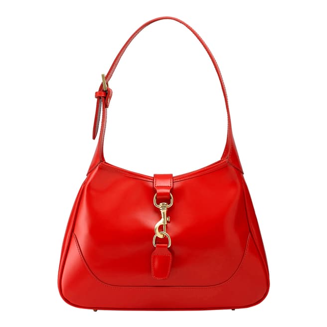 Russell & Bromley Red Florence Structured Shoulder Bag