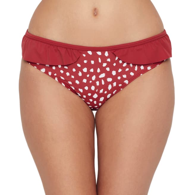 Panache Brick Red Mila Frilled Brief