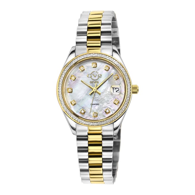 Gevril Women's Gold/ Silver Turin Watch