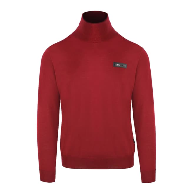 Philipp Plein Red Turtle Neck Jumper 