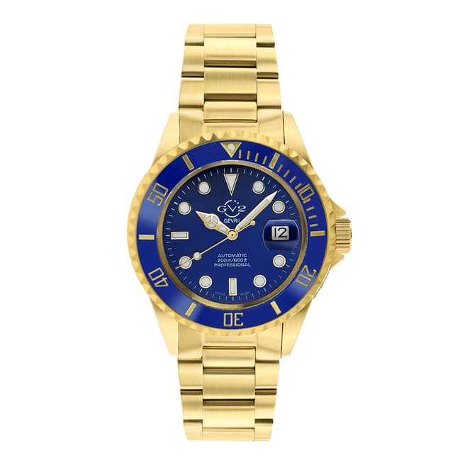 Gevril Men's GV2 Liguria Blue Bracelet Watch