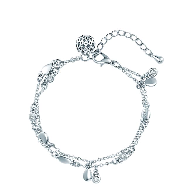 Saint Francis Crystals Silver Swarovski Chain Bracelet