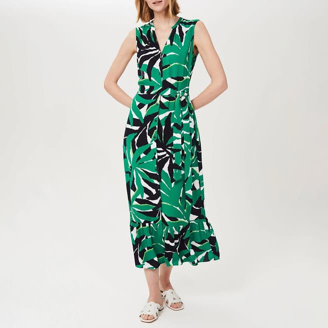 Hobbs London Green Laurenza Printed Dress