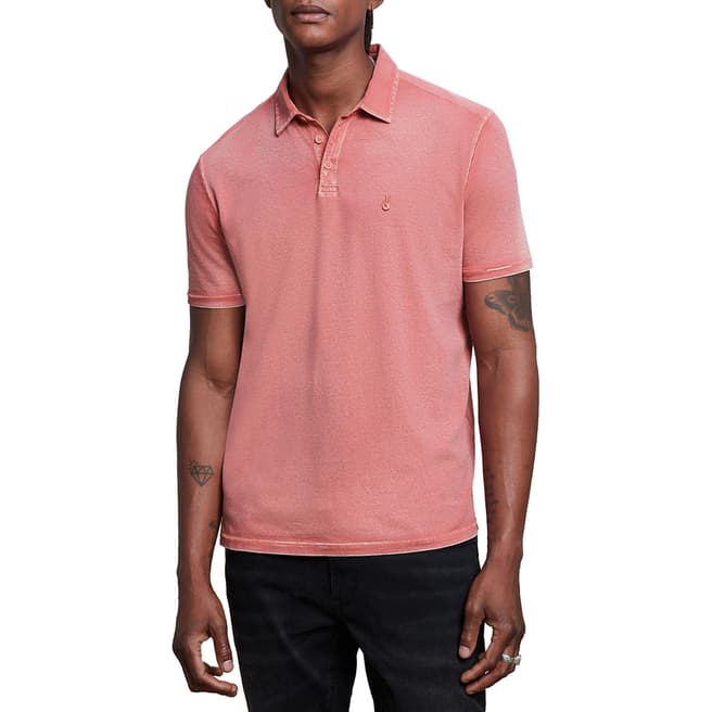 John Varvatos Pink Knoxville Cotton Polo Shirt