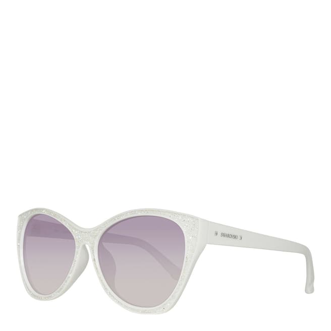 SWAROVSKI Women's White Swarovski Sunglasses 59mm