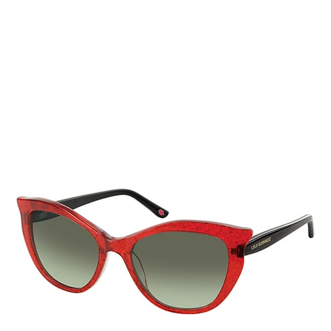 Lulu Guinness Women's Red Lulu Guiness Sunglasses 52mm