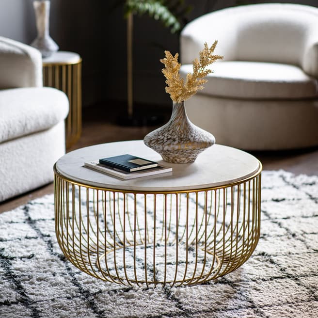 Gallery Living Robin Coffee Table Gold