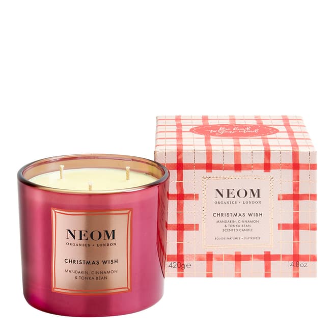 NEOM ORGANICS Wish 3 Wick Candle 420g