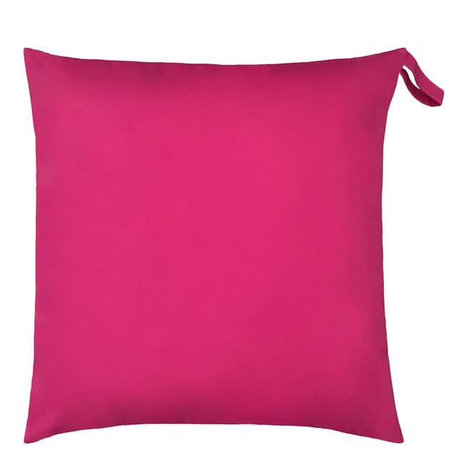 Paoletti Plain 70x70cm Outdoor Floor Cushion, Pink