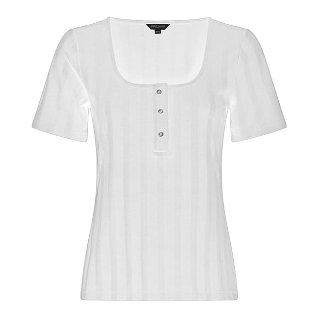 Great Plains White Square Neck Top