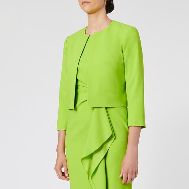 Paule Ka Lime Green Cropped Jacket