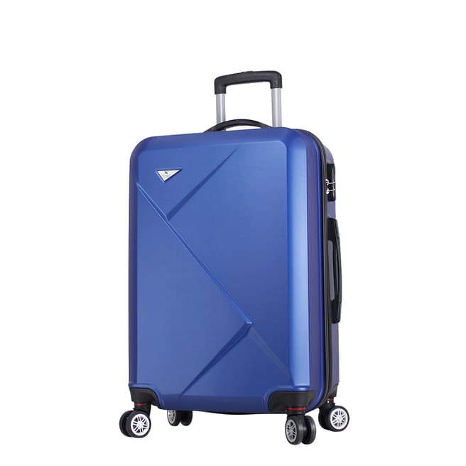 MyValice Blue Medium Diamond Suitcase