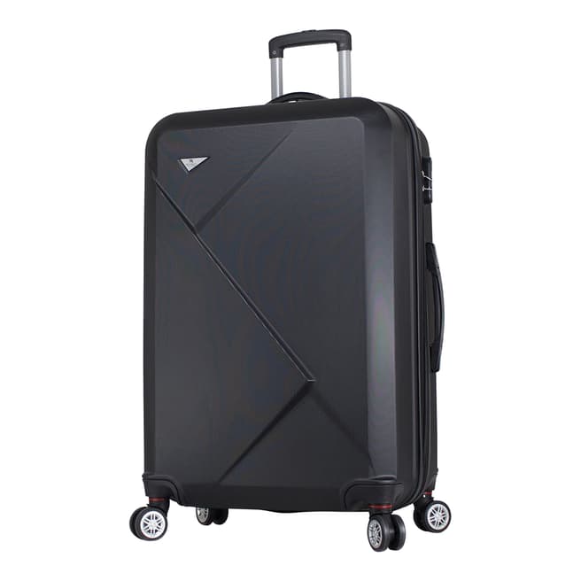 MyValice Black Large Diamond Suitcase