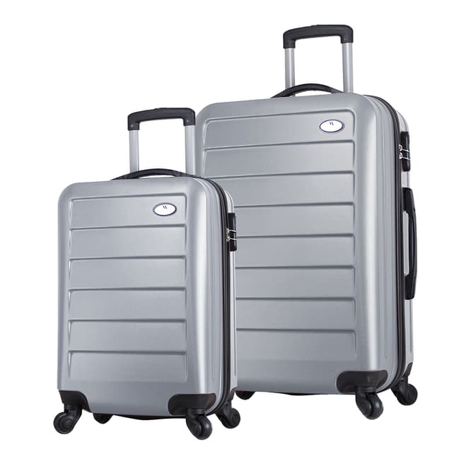 MyValice Grey Cabin And Large Ruby Suitcases