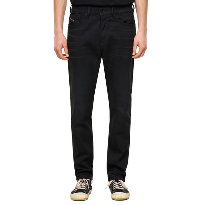 Diesel Black D-Fining Tapered Stretch Jeans