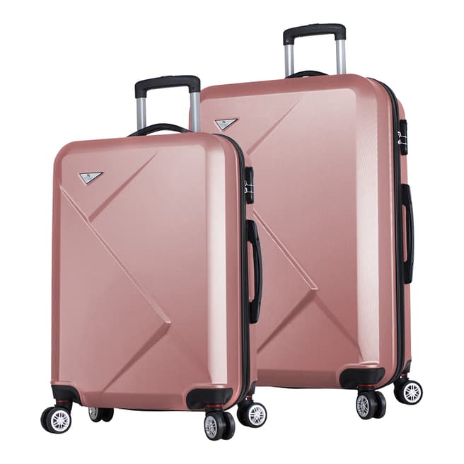 MyValice Rose Gold Medium And Large Diamond Suitcases