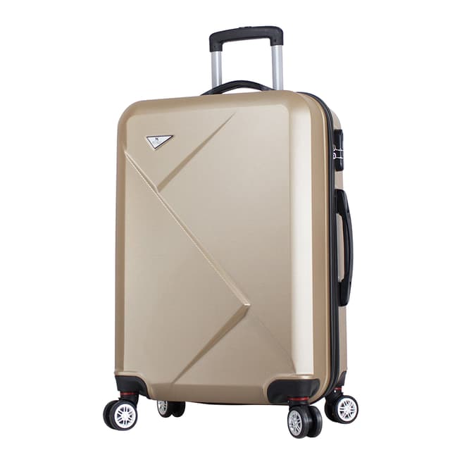 MyValice Gold Medium Diamond Suitcase