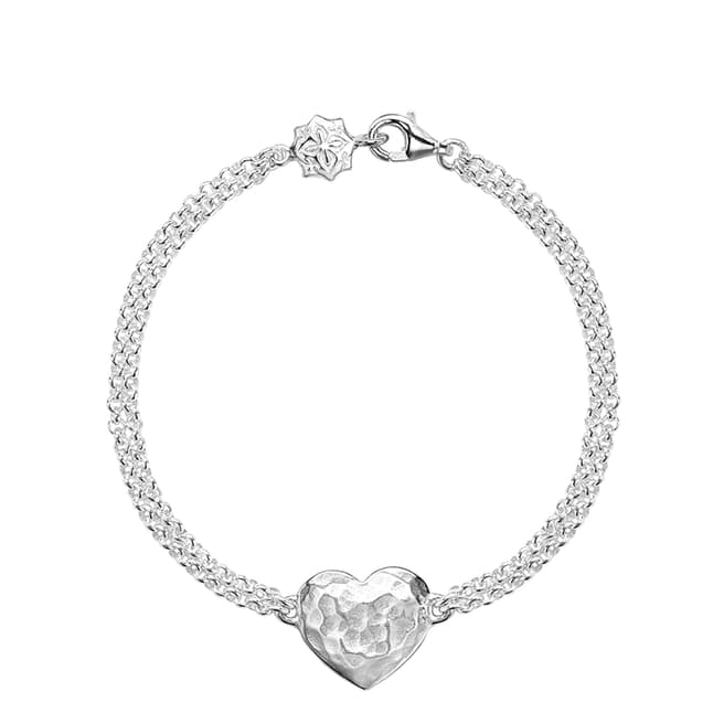 Dower & Hall Sterling Silver Heart Bracelet