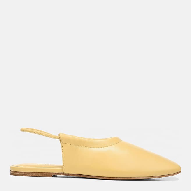Vince Women's Yellow Cadya Slingback Flat Shoes