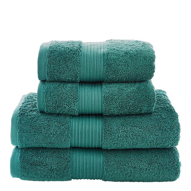 The Lyndon Company Bliss Pima 4 Piece Towels Bale, Seagrass