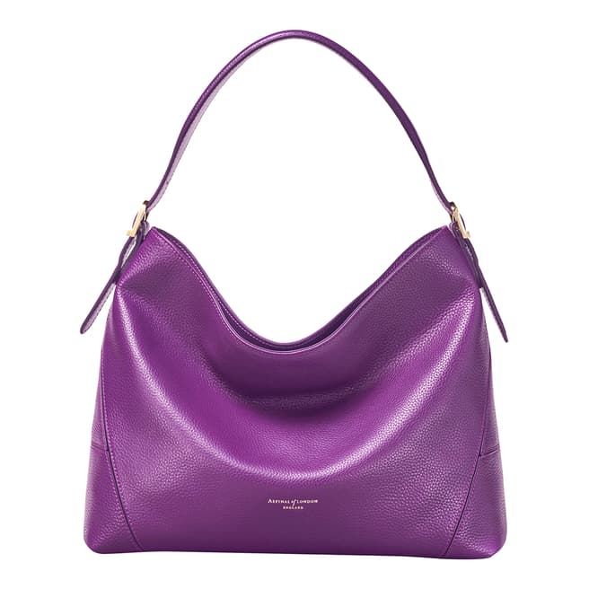 Aspinal of London Purple Hobo Bag