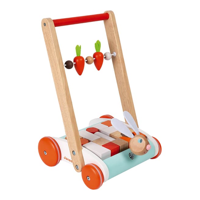 Janod Rabbit Block Cart