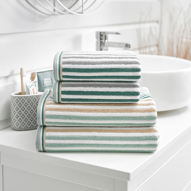 The Lyndon Company Hanover Bath Towels, Seagrass