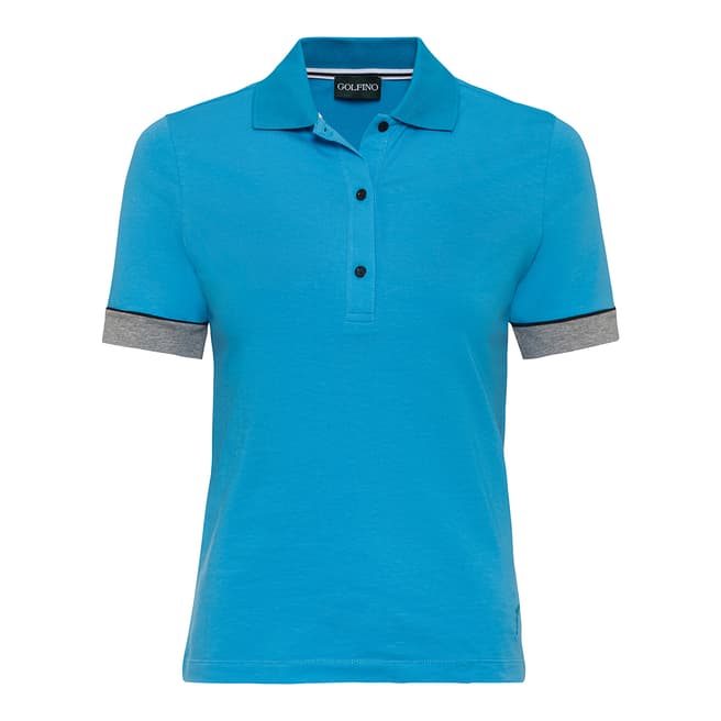 GOLFINO Turquoise Short Sleeve Top