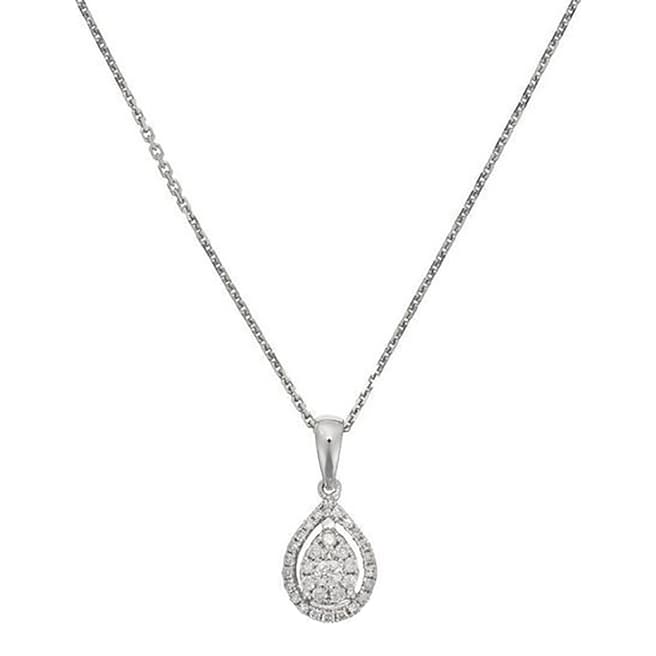 Diamantini Silver Topaz Pendant Necklace