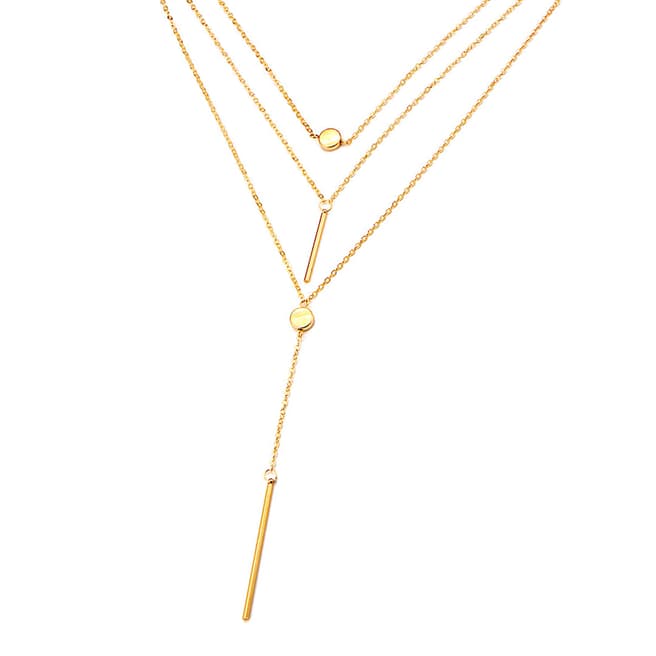 Chloe Collection by Liv Oliver 18K Gold Y Necklace